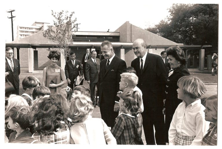 Callier Hearing and Speech Center Dedication (Vice President Spiro T. Agnew, Erik Jonsson and children)